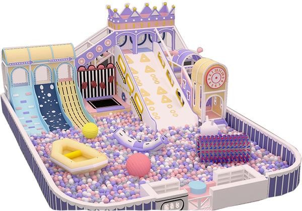 马卡龙风格淘气堡儿童乐园