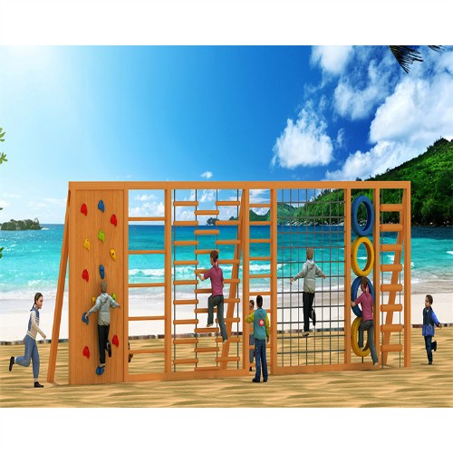 木质组合攀爬滑梯 (3)